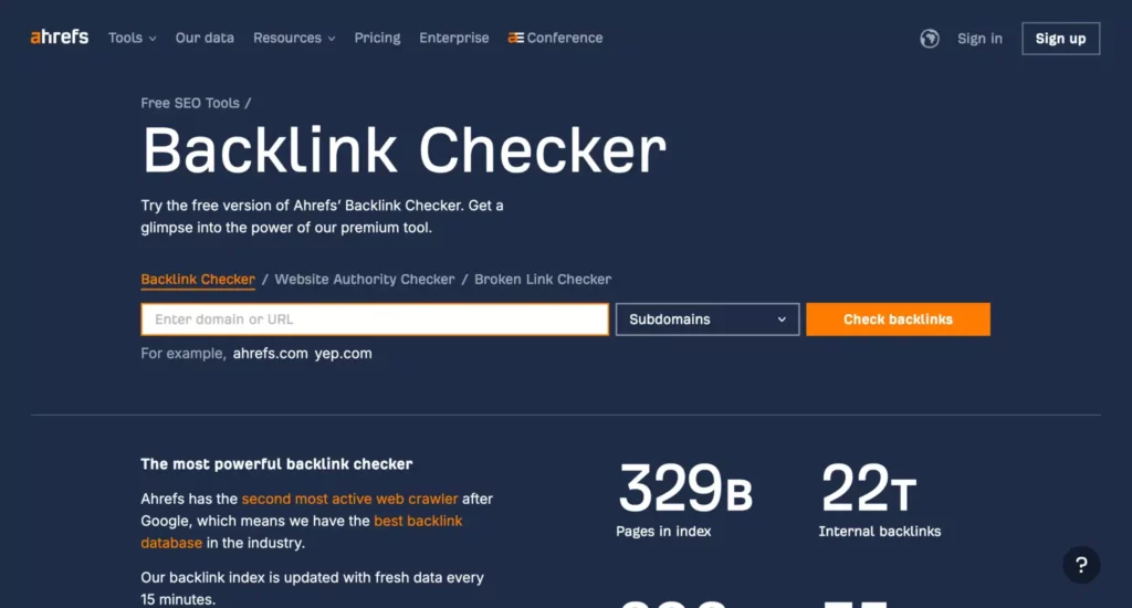 Backlink Checker - narzędzie do sprawdzania backlinków
