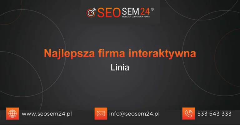 Najlepsza firma interaktywna Linia