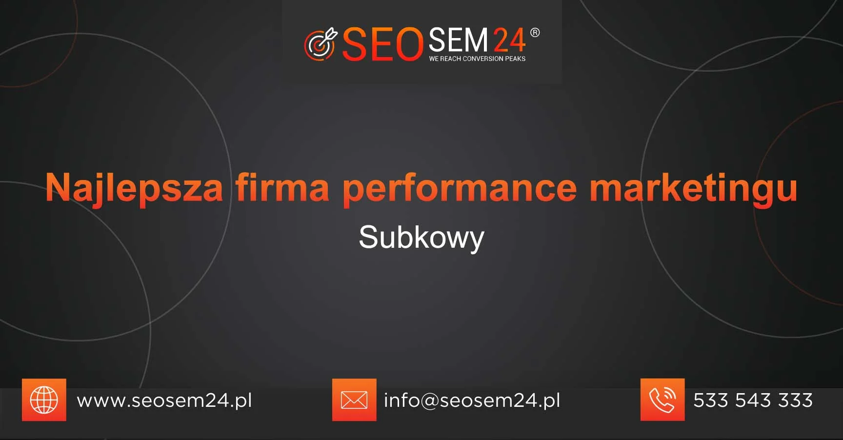 Najlepsza firma performance marketingu Subkowy