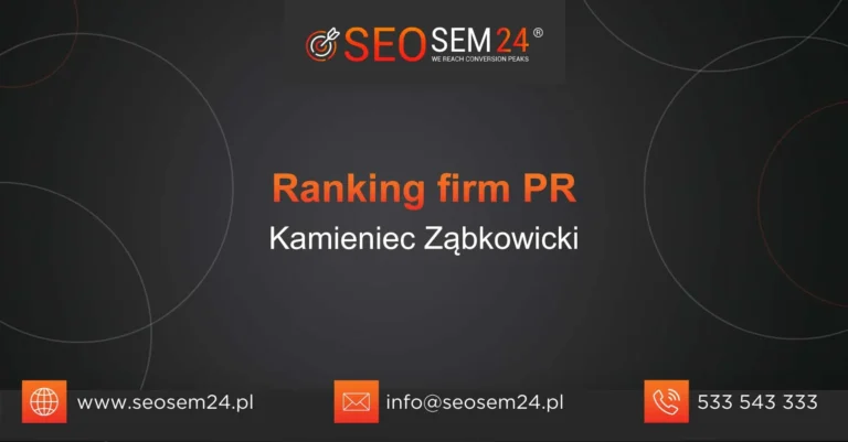 Ranking firm PR Kamieniec Ząbkowicki