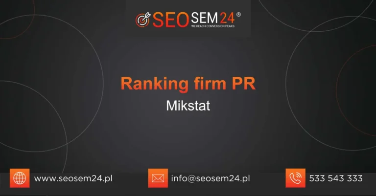 Ranking firm PR Mikstat