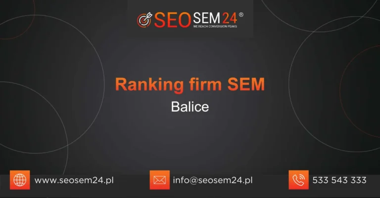 Ranking firm SEM Balice