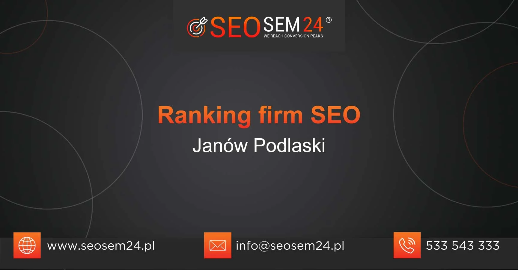 Ranking firm SEO Janów Podlaski