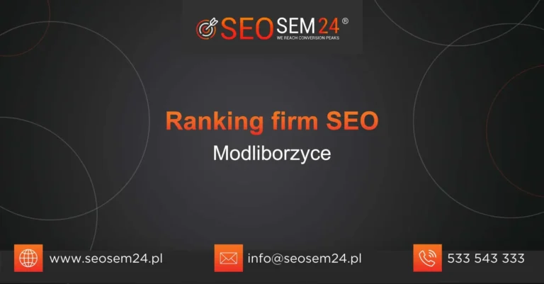 Ranking firm SEO Modliborzyce
