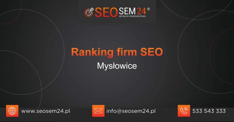 Ranking firm SEO Mysłowice