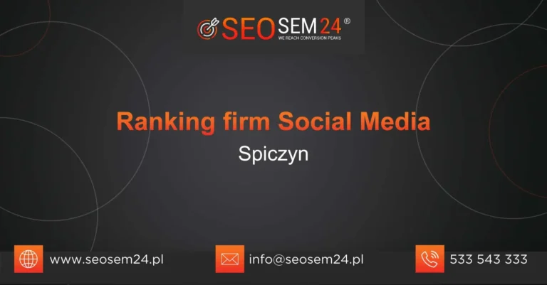 Ranking firm social media Spiczyn