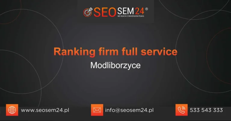 Ranking firm full service Modliborzyce