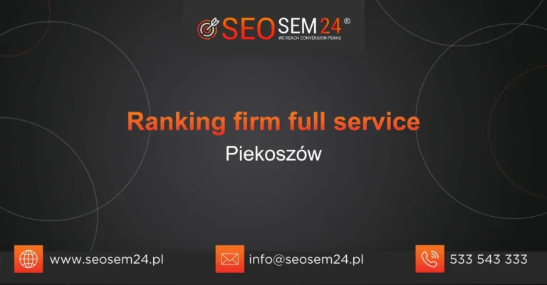 Ranking firm full service Piekoszów