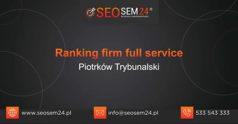 Ranking firm full service Piotrków Trybunalski