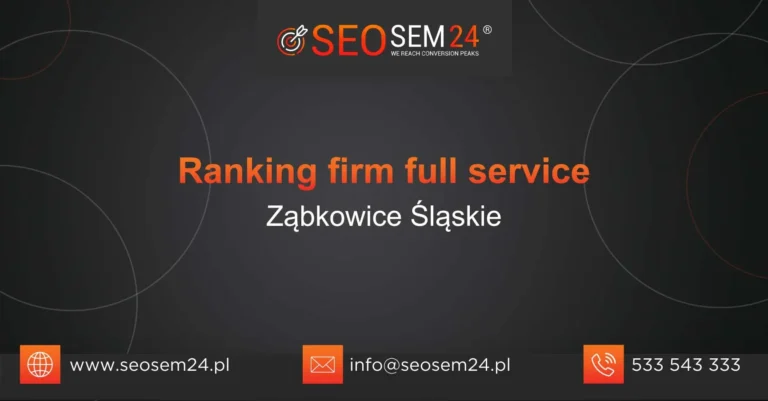 Ranking firm full service Ząbkowice Śląskie