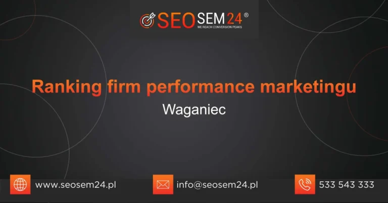 Ranking firm performance marketingu Waganiec